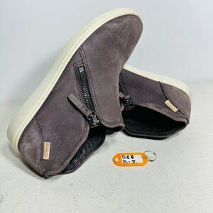 Ecco - Soft 7 Brown Taupe, Suede Nubuck  Booties Women's EU 38 -US Size 7 / 7.5